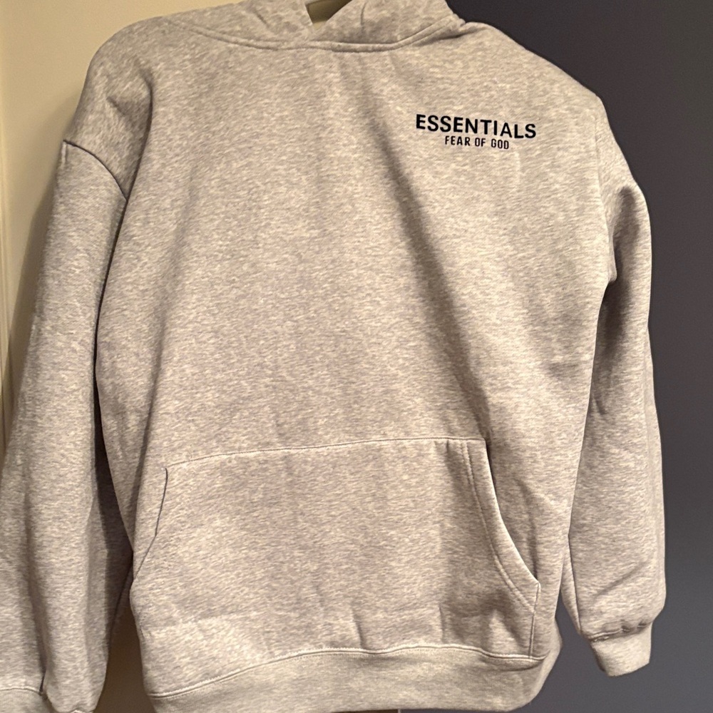 Fear of God Essentials Heather Gray Hoodie